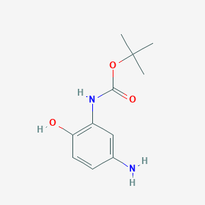 molecular formula C11H16N2O3 B12951776 tert-Butyl (5-amino-2-hydroxyphenyl)carbamate 