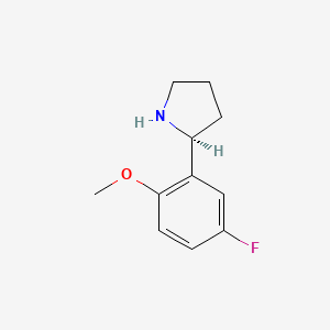 (S)-2-(5-Fluoro-2-methoxyphenyl)pyrrolidine