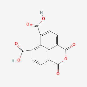 molecular formula C14H6O7 B1295180 1,4,5,8-萘四甲酸 1,8-单酐 CAS No. 52671-72-4