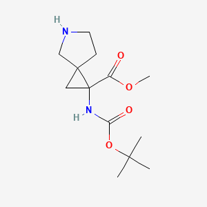 Methyl 1-((tert-butoxycarbonyl)amino)-5-azaspiro[2.4]heptane-1-carboxylate