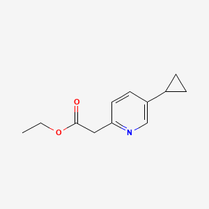 Ethyl 2-(5-cyclopropylpyridin-2-yl)acetate