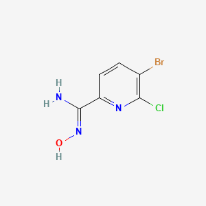 5-Bromo-6-chloro-N-hydroxypicolinimidamide