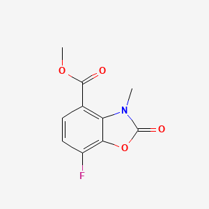 Methyl 7-fluoro-3-methyl-2-oxo-2,3-dihydrobenzo[d]oxazole-4-carboxylate