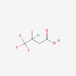 molecular formula C5H7F3O2 B1295188 3-(Trifluoromethyl)butyric acid CAS No. 348-75-4