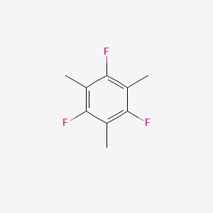 molecular formula C9H9F3 B1295190 Benzene, 1,3,5-trifluoro-2,4,6-trimethyl- CAS No. 363-64-4