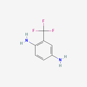 molecular formula C7H7F3N2 B1295191 2-(Trifluoromethyl)benzene-1,4-diamine CAS No. 364-13-6