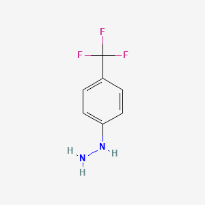 molecular formula C7H7F3N2 B1295192 4-(Trifluoromethyl)phenylhydrazine CAS No. 368-90-1