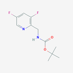 molecular formula C11H14F2N2O2 B12951939 tert-Butyl ((3,5-difluoropyridin-2-yl)methyl)carbamate 