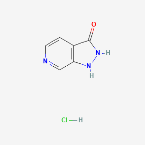 molecular formula C6H6ClN3O B12951964 1H-Pyrazolo[3,4-c]pyridin-3(2H)-one hydrochloride 