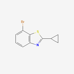 molecular formula C10H8BrNS B12951967 7-Bromo-2-cyclopropylbenzo[d]thiazole 