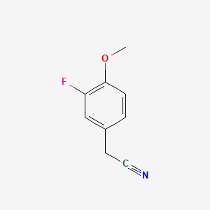 molecular formula C9H8FNO B1295197 3-氟-4-甲氧基苯乙腈 CAS No. 404-90-0