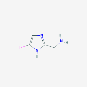 molecular formula C4H6IN3 B12951971 (5-Iodo-1H-imidazol-2-yl)methanamine 