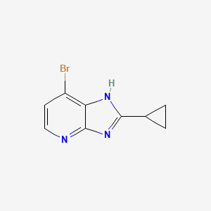 7-Bromo-2-cyclopropyl-3H-imidazo[4,5-b]pyridine