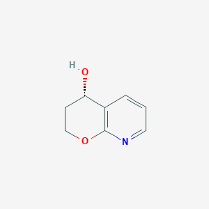 molecular formula C8H9NO2 B12951988 (S)-3,4-Dihydro-2H-pyrano[2,3-b]pyridin-4-ol 