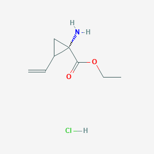 molecular formula C8H14ClNO2 B12952005 (1S)-Ethyl 1-amino-2-vinylcyclopropanecarboxylate hydrochloride 