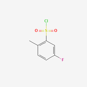 molecular formula C7H6ClFO2S B1295201 5-Fluoro-2-methylbenzenesulfonyl chloride CAS No. 445-05-6