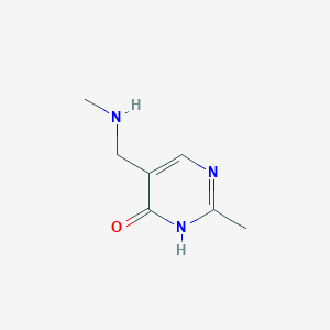 2-Methyl-5-((methylamino)methyl)pyrimidin-4(3H)-one