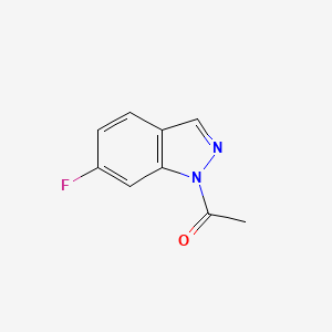 molecular formula C9H7FN2O B12952028 1-(6-Fluoro-1H-indazol-1-yl)ethanone 