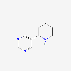 molecular formula C9H13N3 B12952046 (S)-5-(Piperidin-2-yl)pyrimidine 