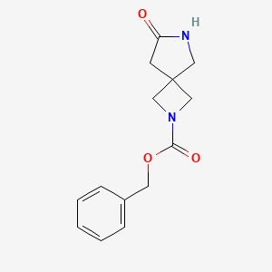 molecular formula C14H16N2O3 B12952053 Benzyl 7-oxo-2,6-diazaspiro[3.4]octane-2-carboxylate 