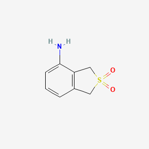 molecular formula C8H9NO2S B12952074 4-Amino-1,3-dihydrobenzo[c]thiophene 2,2-dioxide 