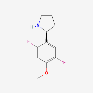 (S)-2-(2,5-Difluoro-4-methoxyphenyl)pyrrolidine