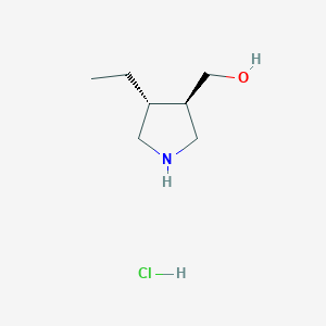 ((3R,4R)-4-Ethylpyrrolidin-3-yl)methanol hydrochloride