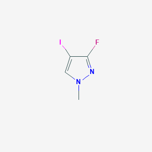 molecular formula C4H4FIN2 B12952103 3-Fluoro-4-iodo-1-methyl-pyrazole 