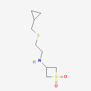 3-((2-((Cyclopropylmethyl)thio)ethyl)amino)thietane 1,1-dioxide