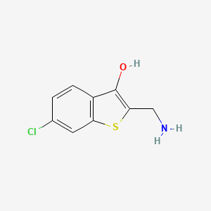 2-(Aminomethyl)-6-chlorobenzo[b]thiophen-3-ol