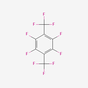 molecular formula C8F10 B1295215 Benzene, 1,2,4,5-tetrafluoro-3,6-bis(trifluoromethyl)- CAS No. 651-89-8