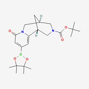 (1R,5R)-tert-Butyl 8-oxo-10-(4,4,5,5-tetramethyl-1,3,2-dioxaborolan-2-yl)-4,5,6,8-tetrahydro-1H-1,5-methanopyrido[1,2-a][1,5]diazocine-3(2H)-carboxylate