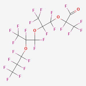 molecular formula C12F24O4 B1295219 Perfluoro-2,5,8-trimethyl-3,6,9-trioxadodecanoyl fluoride CAS No. 27639-98-1