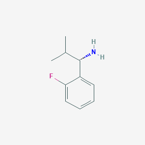 (S)-1-(2-Fluorophenyl)-2-methylpropan-1-amine