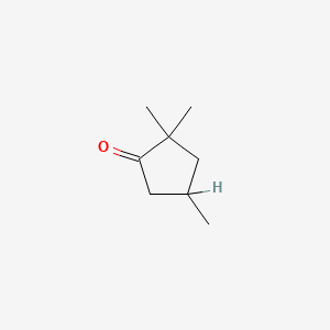molecular formula C8H14O B1295220 2,2,4-Trimethylcyclopentanone CAS No. 28056-54-4