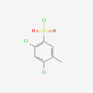 molecular formula C7H5Cl3O2S B1295223 2,4-Dichloro-5-methylbenzenesulfonyl chloride CAS No. 28286-86-4