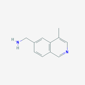 molecular formula C11H12N2 B12952243 (4-Methylisoquinolin-6-yl)methanamine 