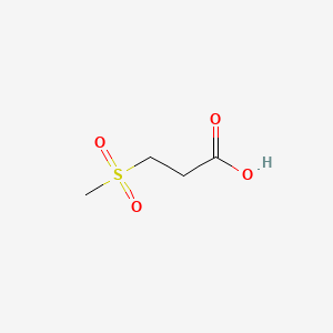 molecular formula C4H8O4S B1295225 3-(甲基磺酰基)丙酸 CAS No. 645-83-0