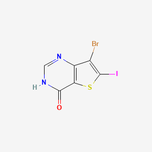 7-Bromo-6-iodothieno[3,2-d]pyrimidin-4(3H)-one