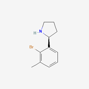 (S)-2-(2-Bromo-3-methylphenyl)pyrrolidine