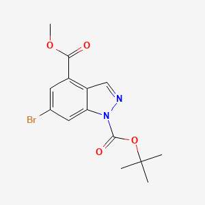 1-(Tert-butyl) 4-methyl 6-bromo-1H-indazole-1,4-dicarboxylate