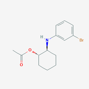 (1S,2S)-2-((3-Bromophenyl)amino)cyclohexyl acetate