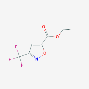 molecular formula C7H6F3NO3 B12952343 Ethyl 3-(trifluoromethyl)isoxazole-5-carboxylate 