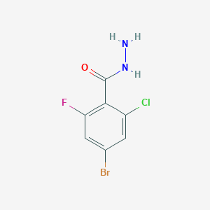 4-Bromo-2-chloro-6-fluorobenzohydrazide