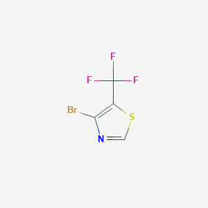 molecular formula C4HBrF3NS B12952348 4-Bromo-5-(trifluoromethyl)thiazole 