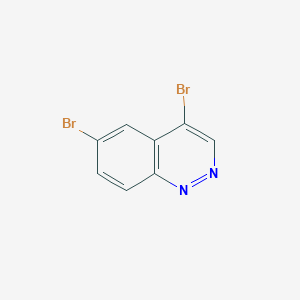 molecular formula C8H4Br2N2 B12952352 4,6-Dibromocinnoline 