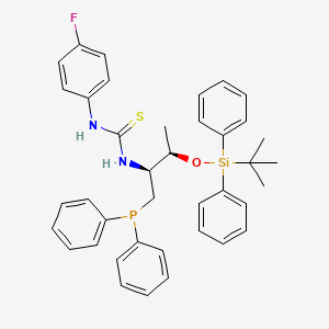 1-((2S,3R)-3-((tert-Butyldiphenylsilyl)oxy)-1-(diphenylphosphanyl)butan-2-yl)-3-(4-fluorophenyl)thiourea