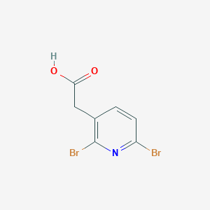 molecular formula C7H5Br2NO2 B12952390 2-(2,6-Dibromopyridin-3-yl)acetic acid CAS No. 1227592-96-2