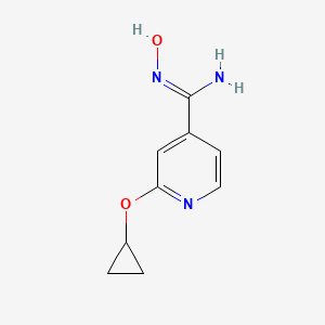 2-Cyclopropoxy-N-hydroxyisonicotinimidamide