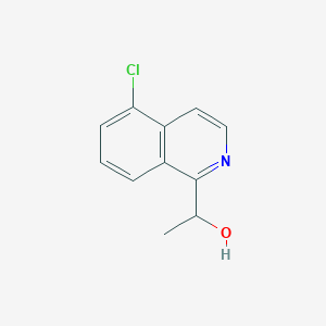 molecular formula C11H10ClNO B12952408 1-(5-Chloroisoquinolin-1-yl)ethanol 